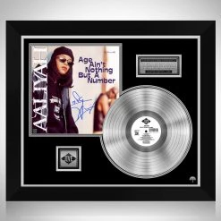 RARE-T Aaliyah Age Ain't Nothing But A Number Platinum LP Limited Signature Edition Studio Licensed Custom Frame