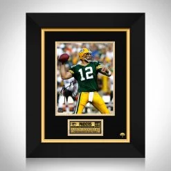 RARE-T Green Bay Packers - Aaron Rodgers Photo Limited Signature Edition Studio Licensed Custom Frame