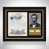 PPC United States Of America - Beckett Certified Hand-Signed 1862 White House Document By Abraham Lincoln & Edwin Stanton Custom Frame
