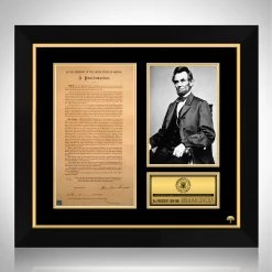 RARE-T Abraham Lincoln Emancipation Proclamation Limited Signature Edition Licensed Custom Frame