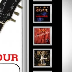 PPC Signed Memorabilia Ac/Dc- Psa/Dna Certified Hand-Signed Electric Guitar By Angus Young Custom Shadow Box Frame
