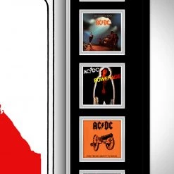 PPC Signed Memorabilia Ac/Dc- Psa/Dna Certified Hand-Signed Electric Guitar By Angus Young Custom Shadow Box Frame