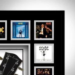 PPC Signed Memorabilia Ac/Dc- Psa/Dna Certified Hand-Signed Electric Guitar By Angus Young Custom Shadow Box Frame