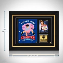 RARE-T Ace Ventura: Pet Detective Script Limited Signature Edition Studio Licensed Custom Frame
