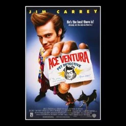RARE-T Ace Ventura: Pet Detective Script Limited Signature Edition Studio Licensed Custom Frame