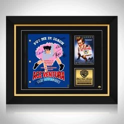 RARE-T Ready To Ship! - Ace Ventura: Pet Detective Script Limited Signature Edition Studio Licensed Custom Frame Ready To Ship! 48 Hour Shipping!