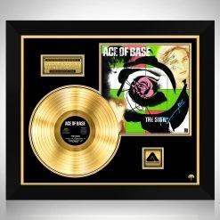 RARE-T Ace Of The Base - The Sign Gold LP Limited Signature Edition Studio Licensed Custom Frame