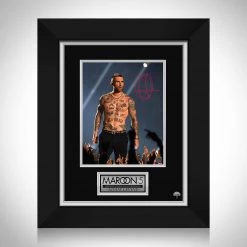 RARE-T Maroon 5 - Adam Levine Photo Limited Signature Edition Studio Licensed Custom Frame