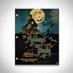 RARE-T Addams Family (1991) Script Limited Signature Edition Studio Licensed Custom Frame Limited Edition Frames