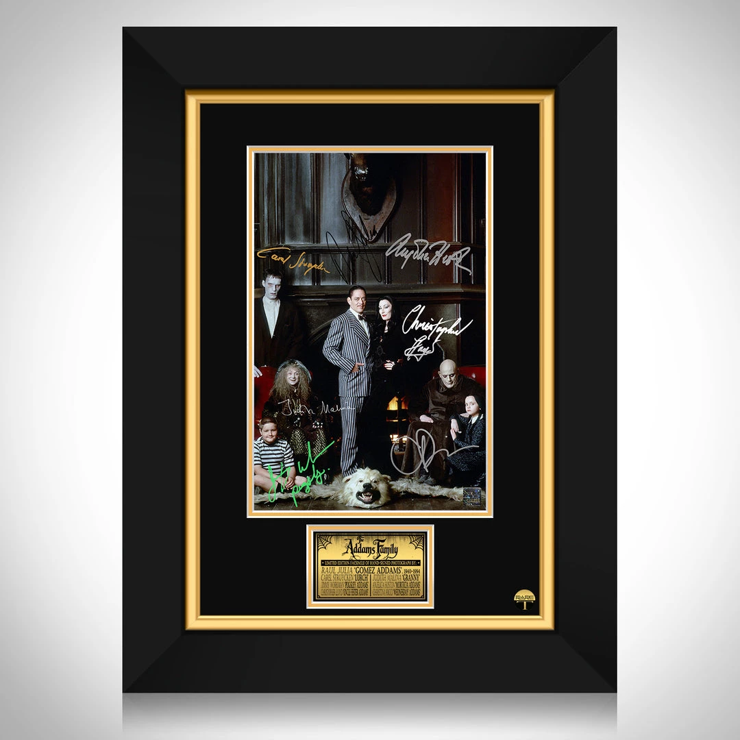RARE-T Addams Family Photo Limited Signature Edition Studio Licensed Custom Frame 1 RARE-T Addams Family Photo Limited Signature Edition Studio Licensed Custom Frame