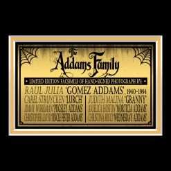 RARE-T Addams Family Photo Limited Signature Edition Studio Licensed Custom Frame 13 RARE-T Addams Family Photo Limited Signature Edition Studio Licensed Custom Frame