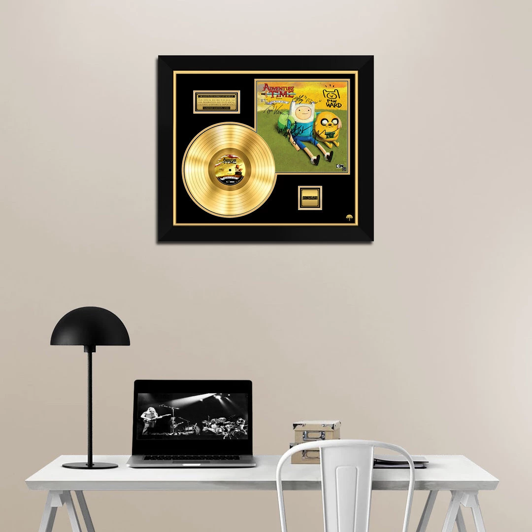 RARE-T Limited Edition Frames Adventure Time - The Music Of Ooo Gold LP Limited Signature Edition Studio Licensed Custom Frame 2 RARE-T Limited Edition Frames Adventure Time - The Music Of Ooo Gold LP Limited Signature Edition Studio Licensed Custom Frame
