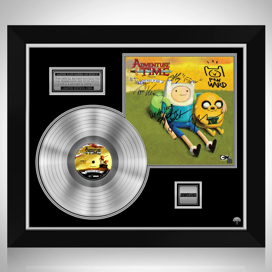 RARE-T Limited Edition Frames Adventure Time - The Music Of Ooo Platinum LP Limited Signature Edition Studio Licensed Custom Frame 1 RARE-T Limited Edition Frames Adventure Time - The Music Of Ooo Platinum LP Limited Signature Edition Studio Licensed Custom Frame