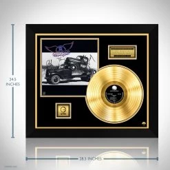RARE-T Limited Edition Frames Aerosmith Pump Gold LP Limited Signature Edition Studio Licensed Custom Frame