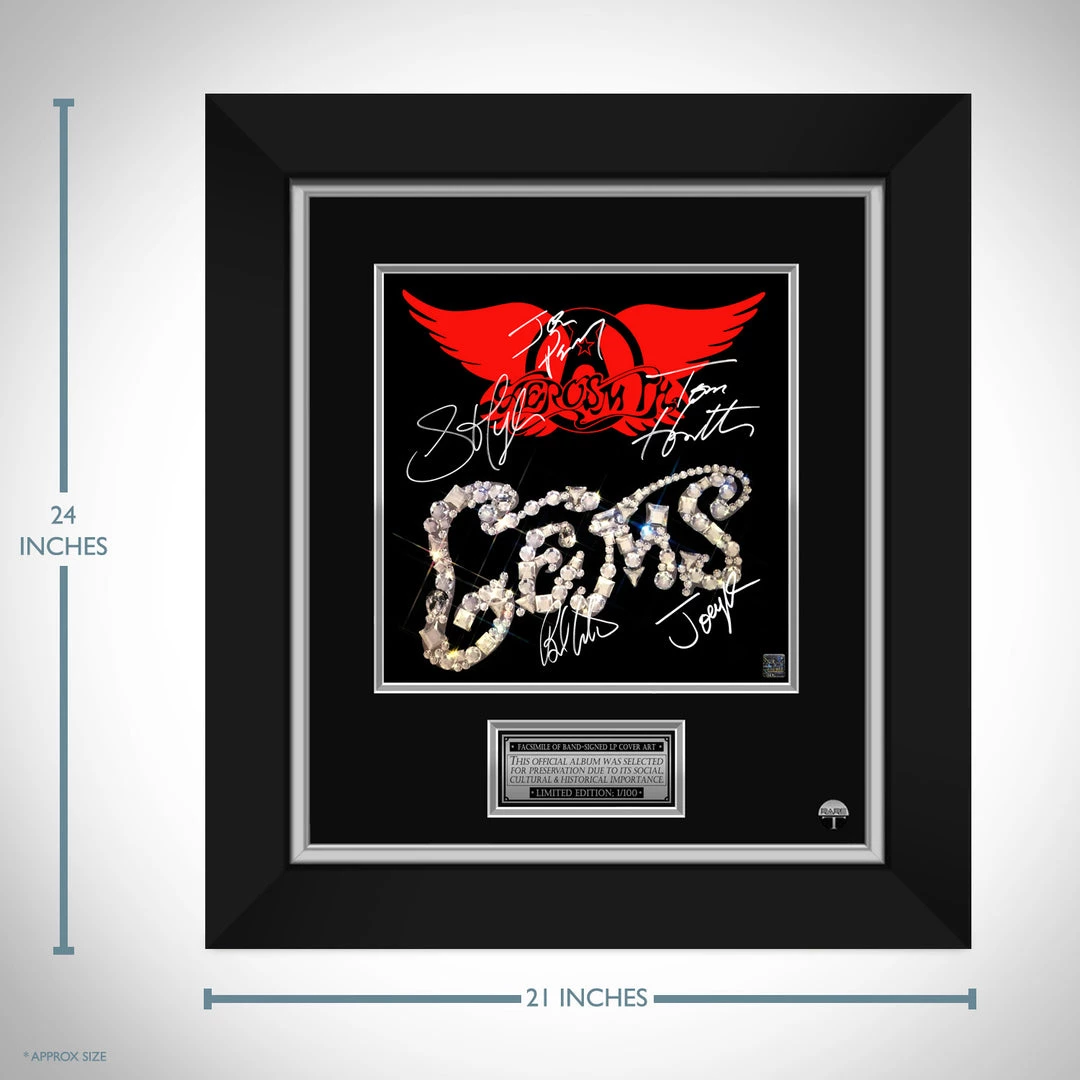 RARE-T Aerosmith GemsLimited Signature Edition Studio Licensed LP Cover Custom Frame 4 RARE-T Aerosmith GemsLimited Signature Edition Studio Licensed LP Cover Custom Frame