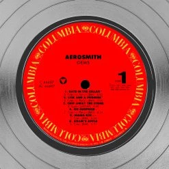 Rare-T Limited Edition Frames Aerosmith 'Gems' Limited Signature Edition Studio Licensed Platinum LP Custom Frame