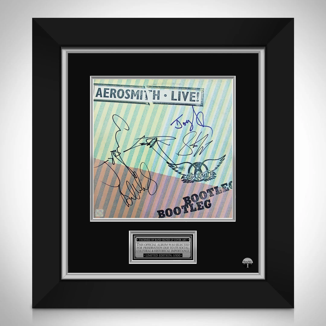 RARE-T Aerosmith Live Bootleg Limited Signature Edition Studio Licensed LP Cover Custom Frame Limited Edition Frames 1 RARE-T Aerosmith Live Bootleg Limited Signature Edition Studio Licensed LP Cover Custom Frame Limited Edition Frames