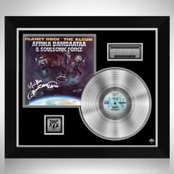 RARE-T Afrika Bambaataa & The Soulsonic Force - Planet Rock Platinum LP Limited Signature Edition Studio Licensed Custom Frame Limited Edition Frames