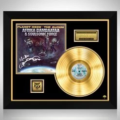 RARE-T Limited Edition Frames Afrika Bambaataa & The Soulsonic Force - Planet Rock Gold LP Limited Signature Edition Studio Licensed Custom Frame