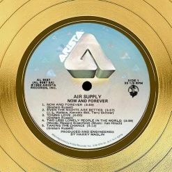 RARE-T Air Supply - Now And Forever Gold LP Limited Signature Edition Studio Licensed Custom Frame