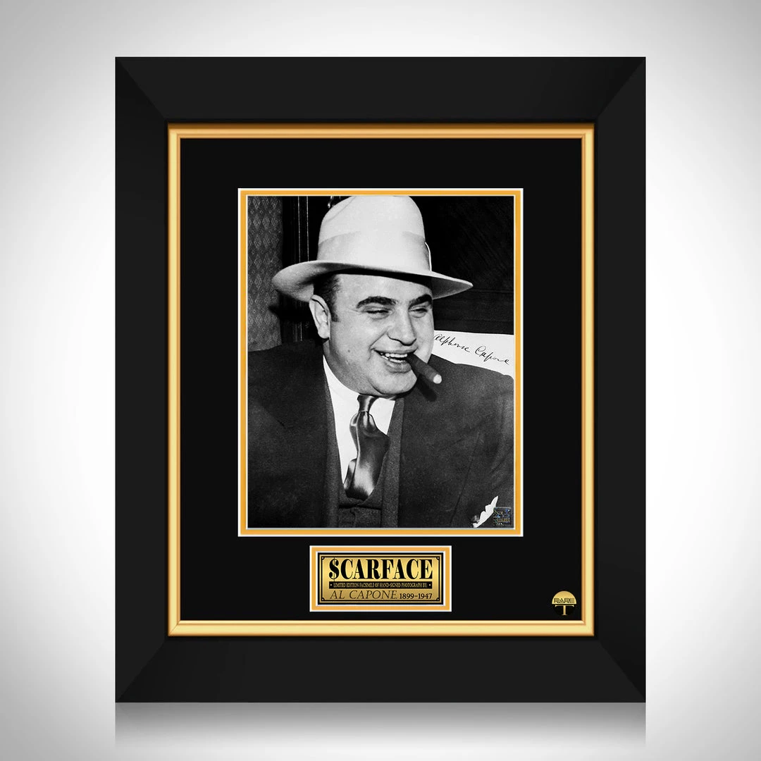 RARE-T Al Capone Legend Photo Limited Signature Edition Studio Licensed Custom Frame Limited Edition Frames 1 RARE-T Al Capone Legend Photo Limited Signature Edition Studio Licensed Custom Frame Limited Edition Frames