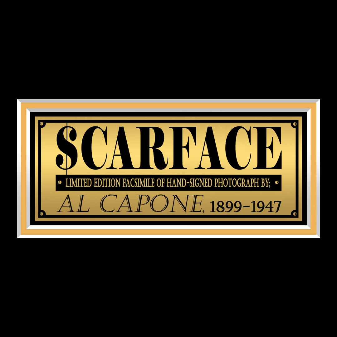 RARE-T Al Capone Legend Photo Limited Signature Edition Studio Licensed Custom Frame Limited Edition Frames 4 RARE-T Al Capone Legend Photo Limited Signature Edition Studio Licensed Custom Frame Limited Edition Frames