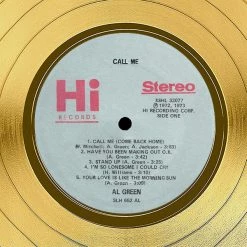 RARE-T Limited Edition Frames Al Green - Call Me Gold LP Limited Signature Edition Studio Licensed Custom Frame