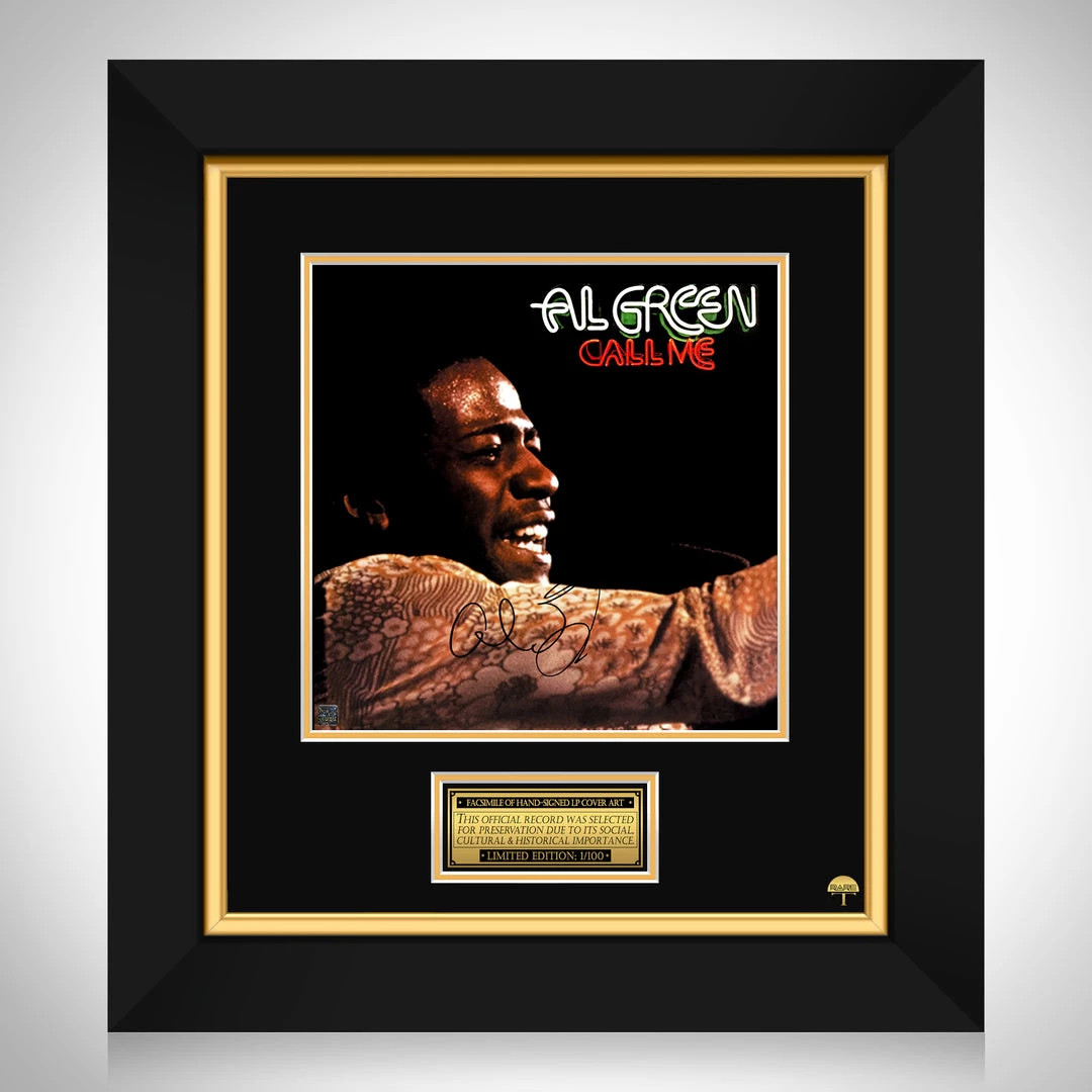 RARE-T Al Green - Call Me LP Cover Limited Signature Edition Studio Licensed Custom Frame Limited Edition Frames 1 RARE-T Al Green - Call Me LP Cover Limited Signature Edition Studio Licensed Custom Frame Limited Edition Frames