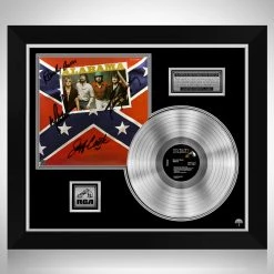 RARE-T Limited Edition Frames Alabama - Mountain Music Platinum LP Limited Signature Edition Studio Licensed Custom Frame