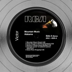 RARE-T Limited Edition Frames Alabama - Mountain Music Platinum LP Limited Signature Edition Studio Licensed Custom Frame