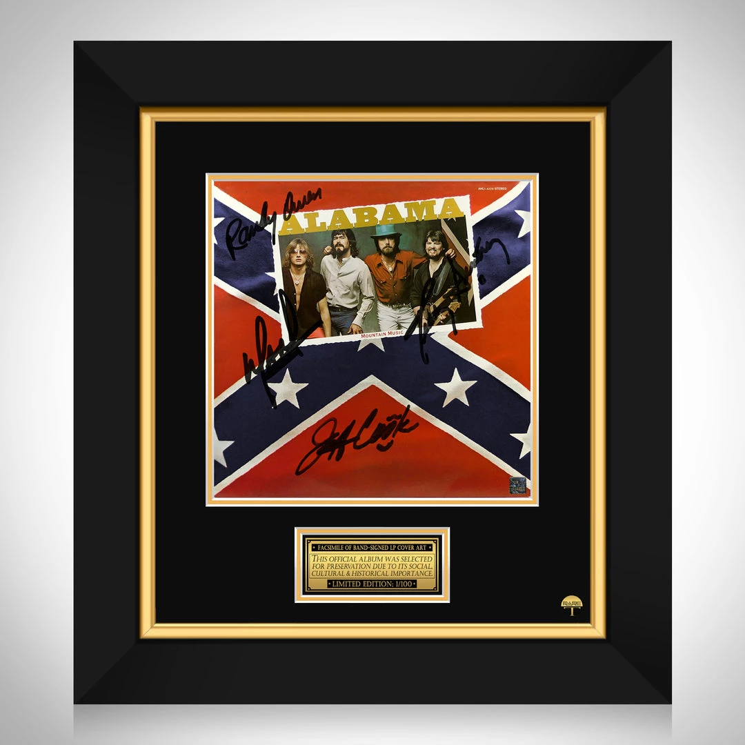 RARE-T Limited Edition Frames Alabama - Mountain Music LP Cover Limited Signature Edition Studio Licensed Custom Frame 1 RARE-T Limited Edition Frames Alabama - Mountain Music LP Cover Limited Signature Edition Studio Licensed Custom Frame