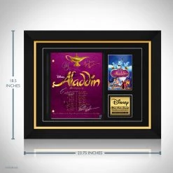 RARE-T Aladdin (1992) Script Limited Signature Edition Studio Licensed Custom Frame