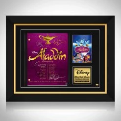 RARE-T Aladdin (1992) Script Limited Signature Edition Studio Licensed Custom Frame