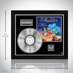 RARE-T Aladdin 1992 - Original Motion Picture Soundtrack Platinum LP Limited Signature Edition Studio Licensed Custom Frame