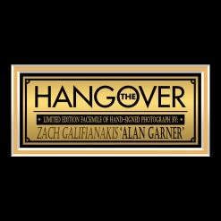 RARE-T The Hangover - Alan Garner Photo Limited Signature Edition Studio Licensed Custom Frame Limited Edition Frames