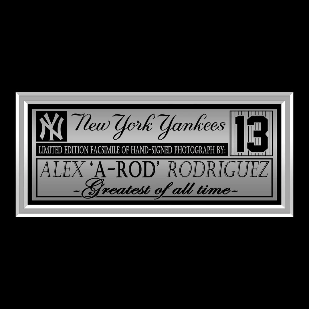 RARE-T Sports Memorabilia New York Yankees - Alex Rodriguez Photo Limited Signature Edition Studio Licensed Custom Frame 5 RARE-T Sports Memorabilia New York Yankees - Alex Rodriguez Photo Limited Signature Edition Studio Licensed Custom Frame