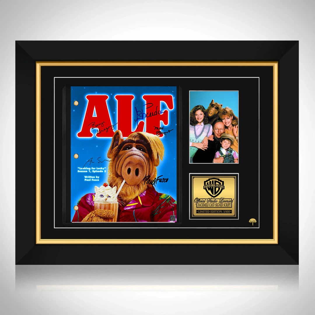 RARE-T Alf Transcript Limited Signature Edition Studio Licensed Custom Frame 1 RARE-T Alf Transcript Limited Signature Edition Studio Licensed Custom Frame