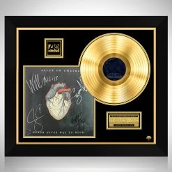 Rare-T Alice In Chains - Black Gives Way To Blue Gold LP Limited Signature Edition Studio Licensed Custom Frame