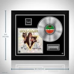Rare-T Limited Edition Frames Alice Cooper Welcome To My Nightmare Limited Signature Edition Studio Licensed Platinum LP Custom Frame