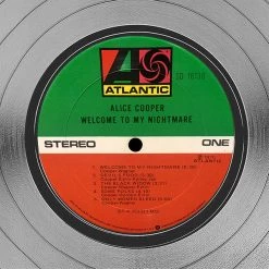 Rare-T Limited Edition Frames Alice Cooper Welcome To My Nightmare Limited Signature Edition Studio Licensed Platinum LP Custom Frame