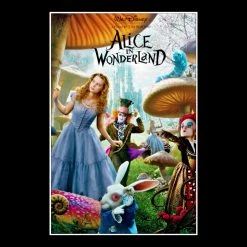 RARE-T Alice In Wonderland (2010) Script Limited Signature Edition Studio Licensed Custom Frame
