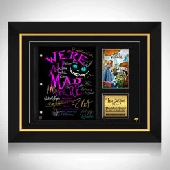 RARE-T Alice In Wonderland (2010) Script Limited Signature Edition Studio Licensed Custom Frame
