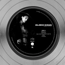 RARE-T Alicia Keys - Songs In A Minor Platinum LP Limited Signature Edition Studio Licensed Custom Frame Limited Edition Frames