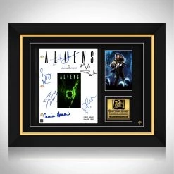 RARE-T Aliens Movie Script Limited Signature Edition Studio Licensed Custom Frame