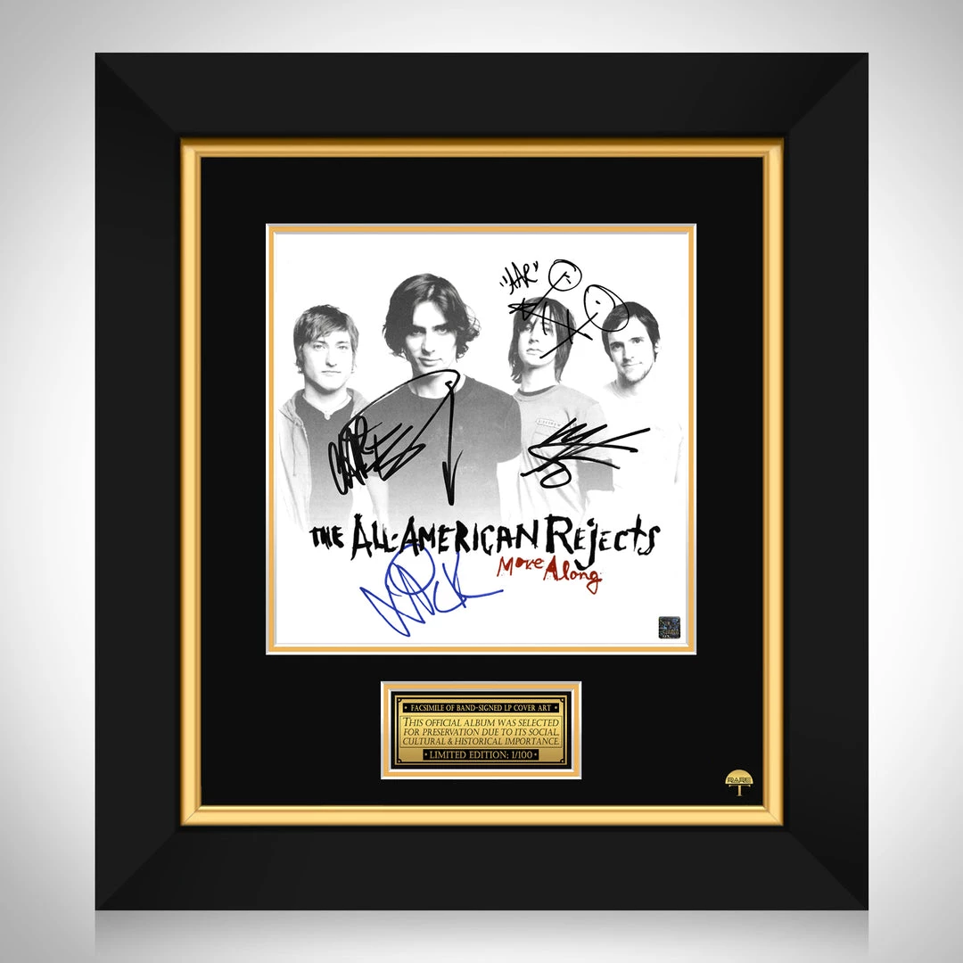 RARE-T All-American Rejects - Move Along LP Cover Limited Signature Edition Studio Licensed Custom Frame 1 RARE-T All-American Rejects - Move Along LP Cover Limited Signature Edition Studio Licensed Custom Frame