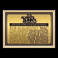RARE-T Limited Edition Frames It's Always Sunny In Philadelphia Cast Photo Limited Signature Edition Studio Licensed Custom Frame 15 RARE-T Limited Edition Frames It's Always Sunny In Philadelphia Cast Photo Limited Signature Edition Studio Licensed Custom Frame