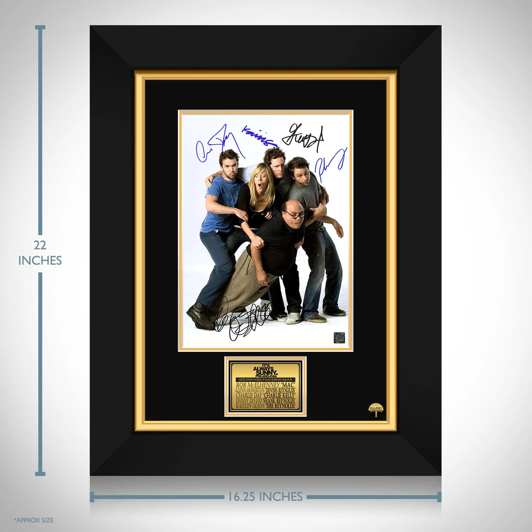 RARE-T Limited Edition Frames It's Always Sunny In Philadelphia Cast Photo Limited Signature Edition Studio Licensed Custom Frame 3 RARE-T Limited Edition Frames It's Always Sunny In Philadelphia Cast Photo Limited Signature Edition Studio Licensed Custom Frame