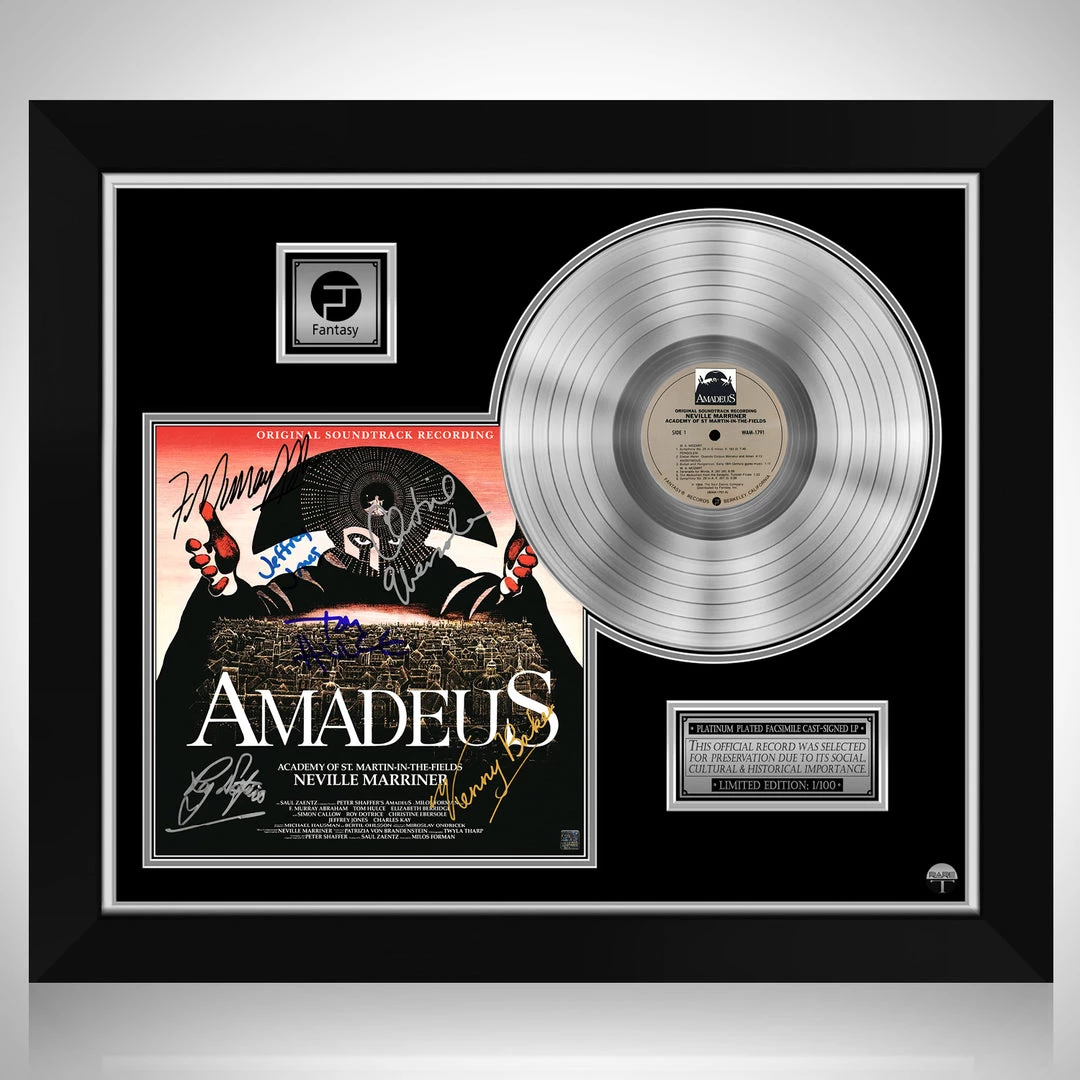 RARE-T Amadeus - Original Soundtrack Recording Platinum LP Limited Signature Edition Studio Licensed Custom Frame 1 RARE-T Amadeus - Original Soundtrack Recording Platinum LP Limited Signature Edition Studio Licensed Custom Frame