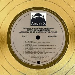 RARE-T Limited Edition Frames Amadeus - Original Soundtrack Recording Gold LP Limited Signature Edition Studio Licensed Custom Frame