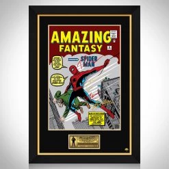 RARE-T Amazing Fantasy #15 Comic Book Cover Art Limited Signature Edition Studio Licensed Mini Poster Custom Frame